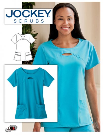 Jockey Medical Scrub Women's Keyhole Scrub Top - Click Image to Close