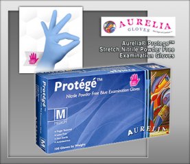 Aurelia Protege Stretch Nitrile Powder Free Examination Gloves