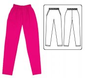 Basic 2 Pocket Scrub Pant - Hot Pink