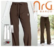 Barco NRG 4 Pocket Tie Front Straight Leg Scrub Pants