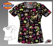Printed Jr. Fit Round Neck Top in Jungle Garden