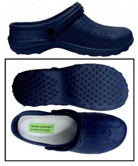 Ultralite Comfort Clog - Navy - Click Image to Close