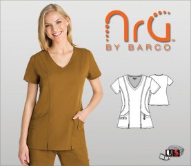 Barco NRG arcFlex 2 Pocket Fashion V-Neck