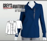 Grey's Anatomy 2 Welt Pockets Semi Fitted Jacket - Indigo