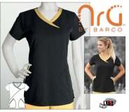 Barco NRG arcFlex 2 Pocket Fashion Mock Wrap Scrub Top - BLL
