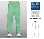 BlueStar Womens Comfort Scrubs Pants - Lime Green