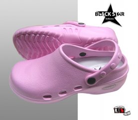 Ladies BlackStar A1 Ultralite Comfort Clogs - Pink