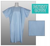 Eurocale Patient Gown - Blue Gray