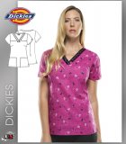 Dickies EDS Printed Just Flying Around V-Neck Top