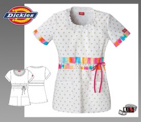 Dickies Fashion Jr. Fit Round Neck Top in Ray Of Bright