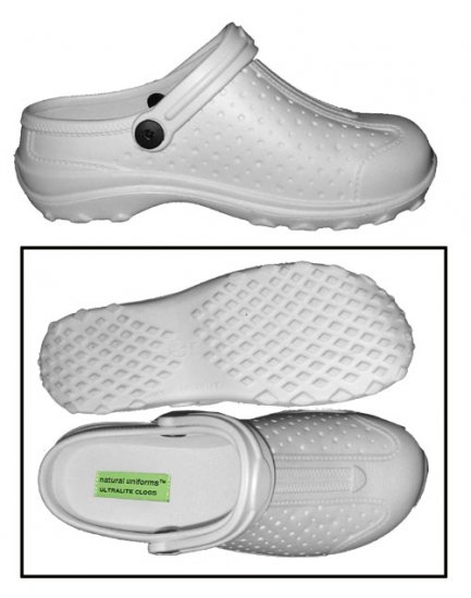 Ultralite Comfort Clog - White - Click Image to Close