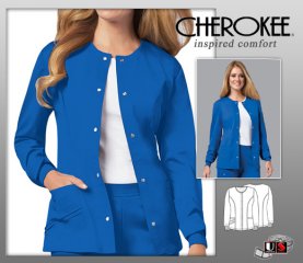 Cherokee Luxe Solid Warm-up Jacket