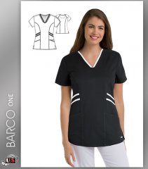 Grey's Anatomy Active Wear 3 Pockets V-Neck Knit Binding - BLW