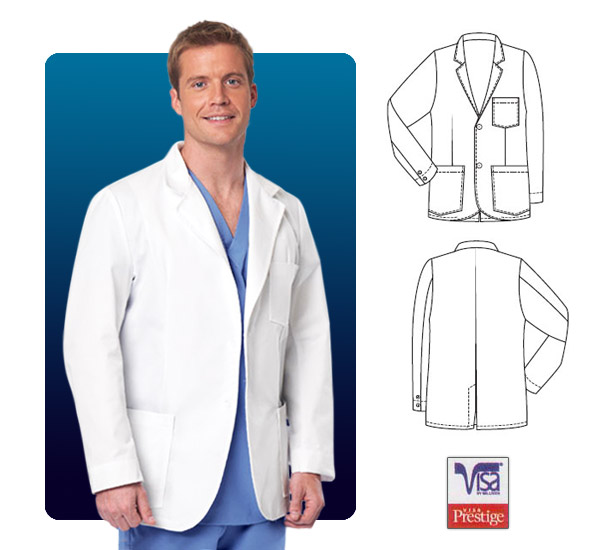 Barco Lab Coat with 30" 3 Mitre Pockets - Click Image to Close