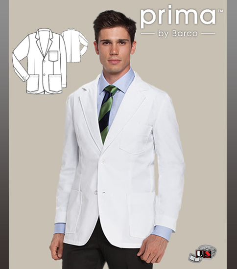 Barco Lab Coat with 30" 3 Mitre Pockets - Click Image to Close