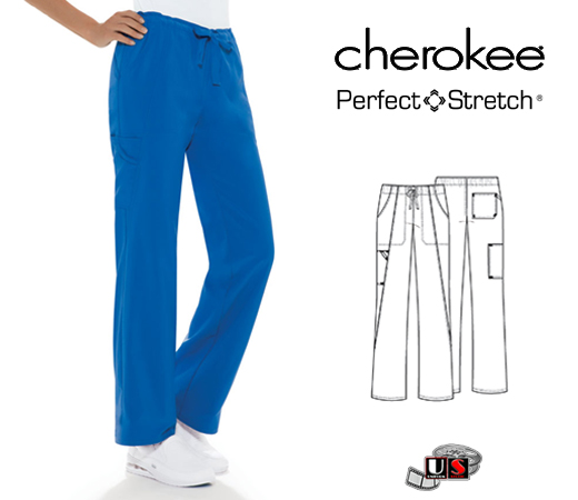 Cherokee Perfect Stretch Drawstring Scrub Pant - Click Image to Close