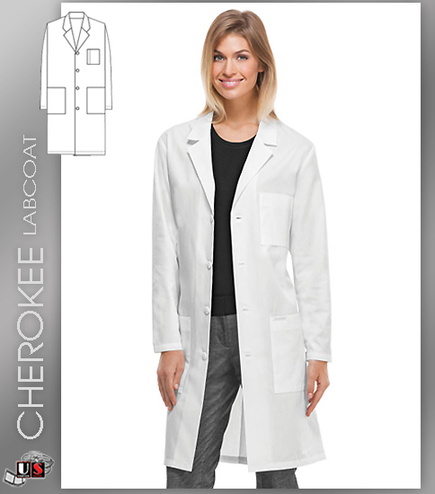 CHEROKEE Next Generation 40" Unisex Lab Coat - Click Image to Close