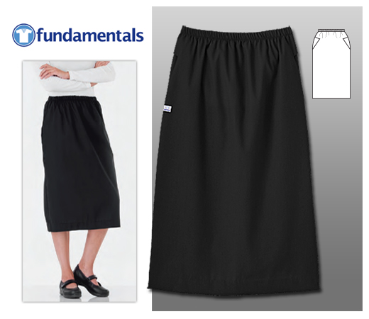 Fundamentals Medical Scrub Ladies Elastic Waist Skirt - Click Image to Close