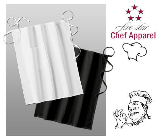 Five Star Chef's Apparel Long Bistro Apron - Click Image to Close