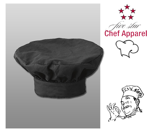 Five Star Chef's Apparel Hat - Click Image to Close