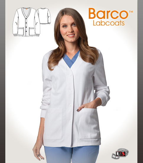 Barco's 29" Knit Warm Up Short Length Lab Jacket - Click Image to Close