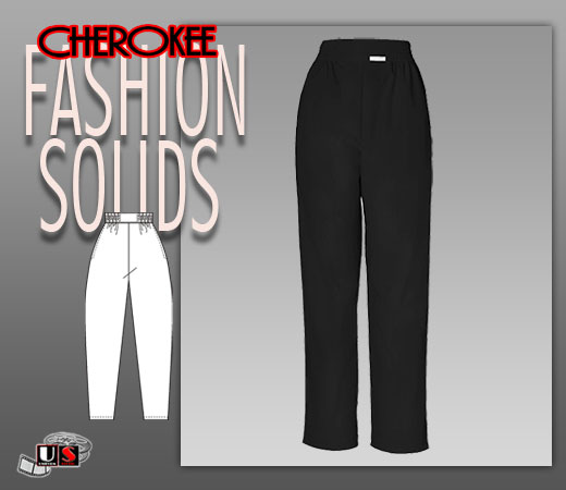Cherokee Fashion Solids Original Boxer Pant in Black - Click Image to Close