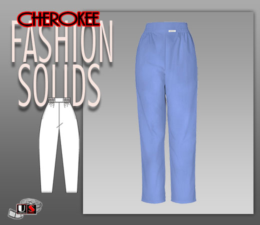 Cherokee Fashion Solids Original Boxer Pant in Ciel - Click Image to Close