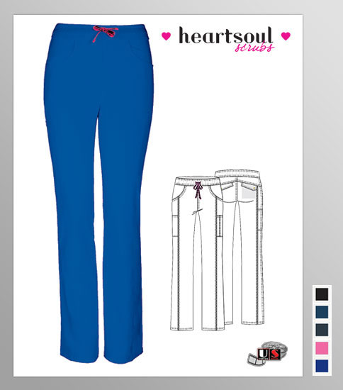 Heartsoul Shine On! Women's Love Potion Low Rise Scrub Pant - Click Image to Close