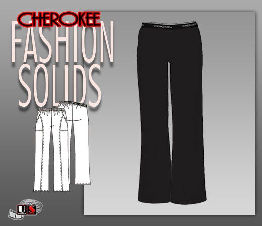 Cherokee Fashion Solids Pull-On Pant In Black - Click Image to Close