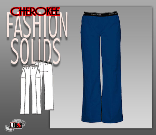 Cherokee Fashion Solids Pull-On Pant In Navy - Click Image to Close