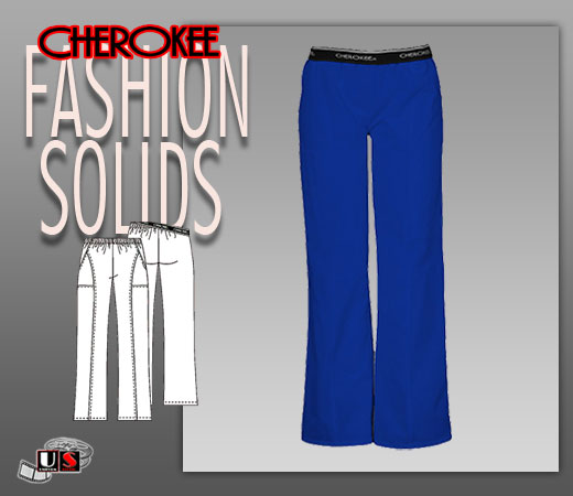 Cherokee Fashion Solids Pull-On Pant In Royal - Click Image to Close