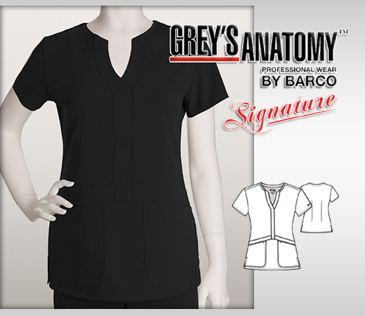 Greys Anatomy Signature arclux w/4-Way Stretch 2 Pckt - BLACK - Click Image to Close