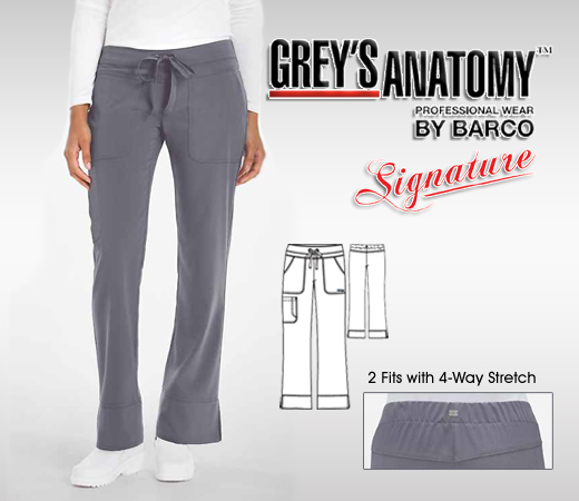 Greys Anatomy Signature arclux w/ 4-Way Stretch 3 Pckt Low - Click Image to Close