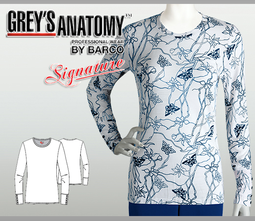 Greys Anatomy Signature Solid Stretch Christina Long SleeveTee - Click Image to Close