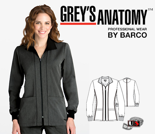 Greys Anatomy arclux with Stretch Zip-Up Jacket - Click Image to Close