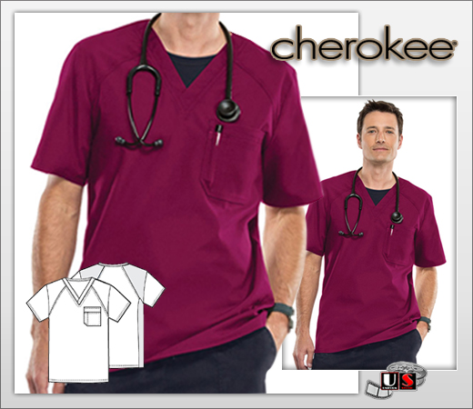 Cherokee Sporty Men's V-Neck Top - Click Image to Close