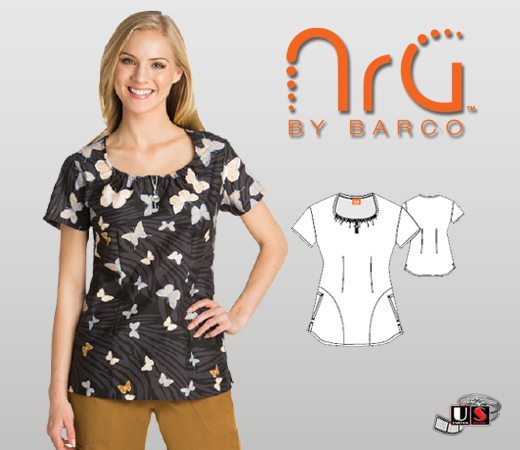 Barco NRG Printed Tuscany 2 Pcket Border Front, Back and Sleeves - Click Image to Close