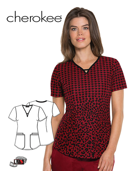 Cherokee Runway Well Suited V-Neck Top - Click Image to Close