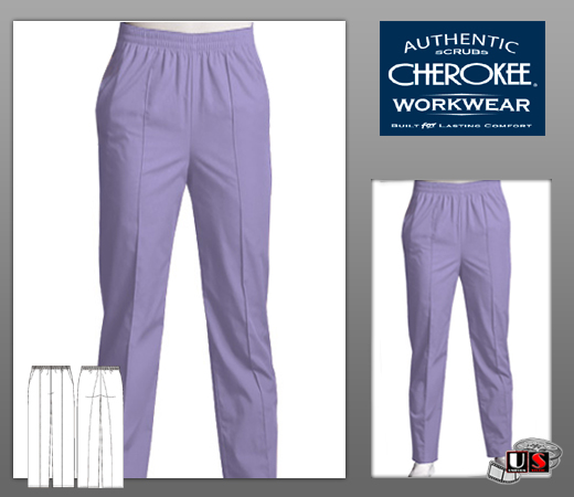 Cherokee Workwear's Solid Stitch Crease Pant - Click Image to Close