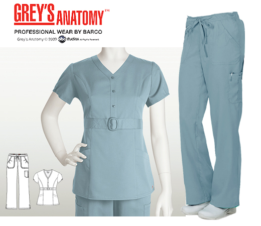 Grey's Anatomy arcLux Scrub Set - Misty - Click Image to Close