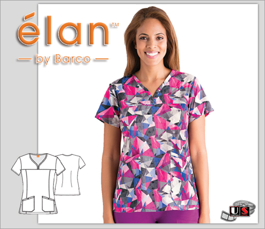 Barco Ellis Fallon Women's 2 Pocket Sweetheart V-Neck - Click Image to Close