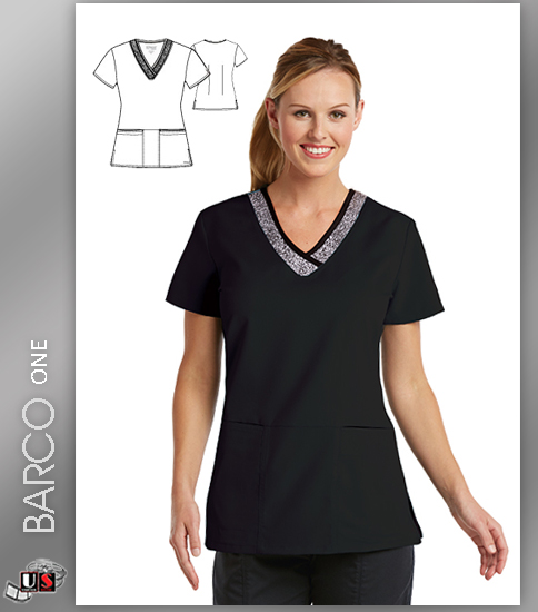Grey's Anatomy Active Wear 3 Pockets Marquis Style Scrub Top-SPB - Click Image to Close