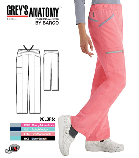 Greys Anatomy Active 3-Pocket Track Scrub Pant - Click Image to Close