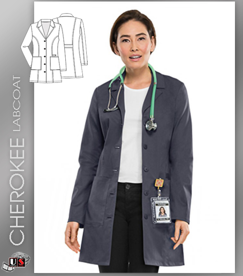 CHEROKEE Next Generation 33" Women's Lab Coat - Click Image to Close