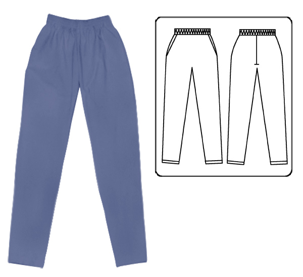 Basic 2 Pocket Scrub Pant - Ceil Blue - Click Image to Close