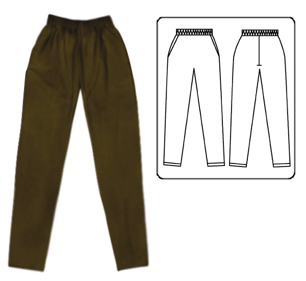 Basic 2 Pocket Scrub Pant - Chocolate - Click Image to Close