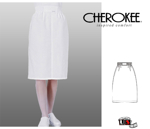 Cherokee White Boxer Skirt - Click Image to Close