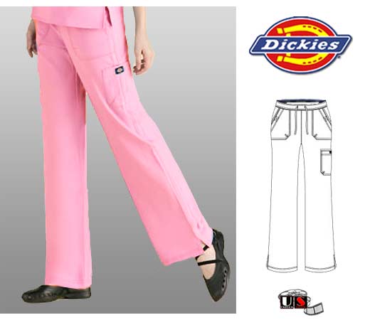 Dickies Performance Stretch Utility Fashion Cargo Pant - Pink - Click Image to Close