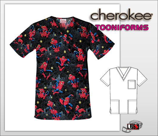 Cherokee Tooniforms The Amazing Spiderman Unisex Top - Click Image to Close