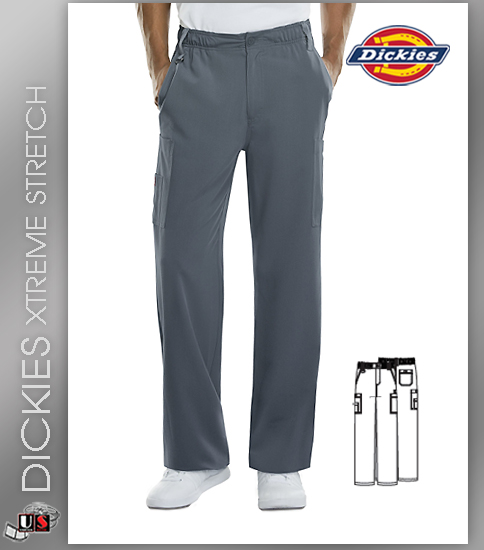 Dickies Xtreme Stretch Men's Fit Scrub Pants - Click Image to Close